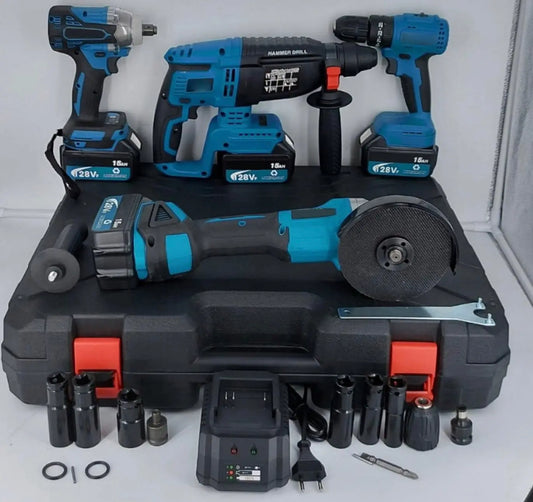 4u1 Aku Set Brusilica + Hilti + Udarni odvijač + Šrafilica